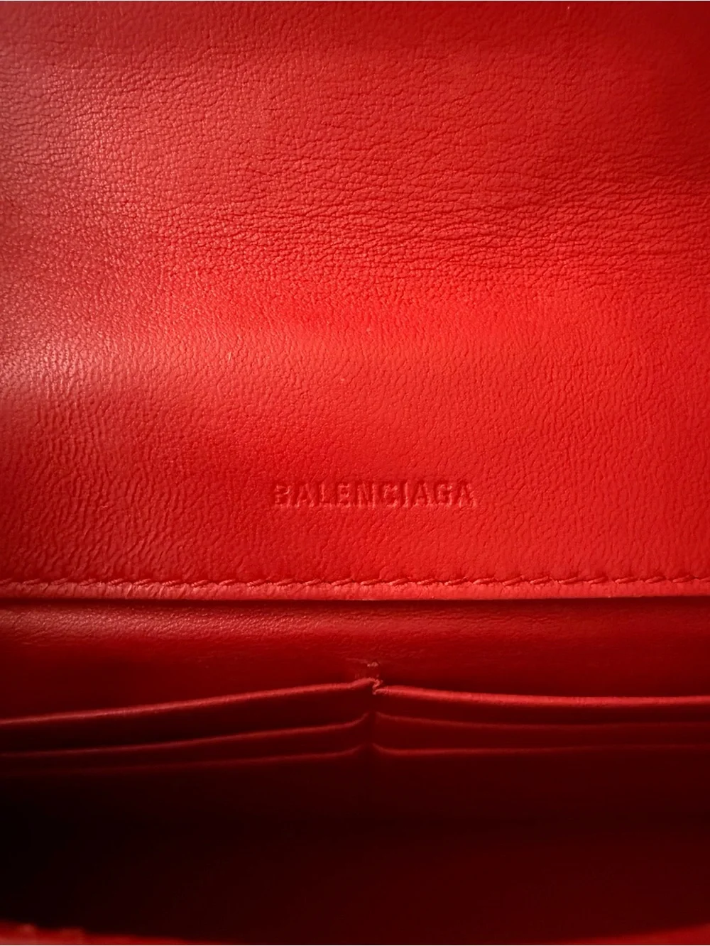 Balenciaga Red Quilted BB Chain Crossbody Bag